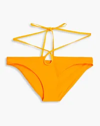 Christopher Esber Lace-up mid-rise bikini briefs - Orange Orange