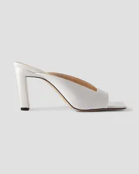 WANDLER Isa satin mules - White White