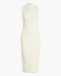 Hervé Léger Paneled bandage midi dress - White White