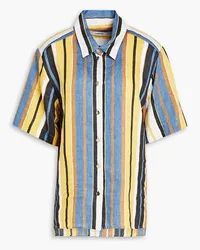 Sandro Striped linen-blend shirt - Multicolor Multicolor