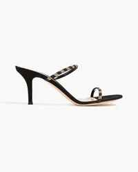 Gianvito Rossi Melina 70 studded suede mules - Black Black