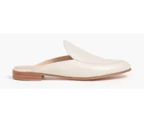 Palau leather slippers - White