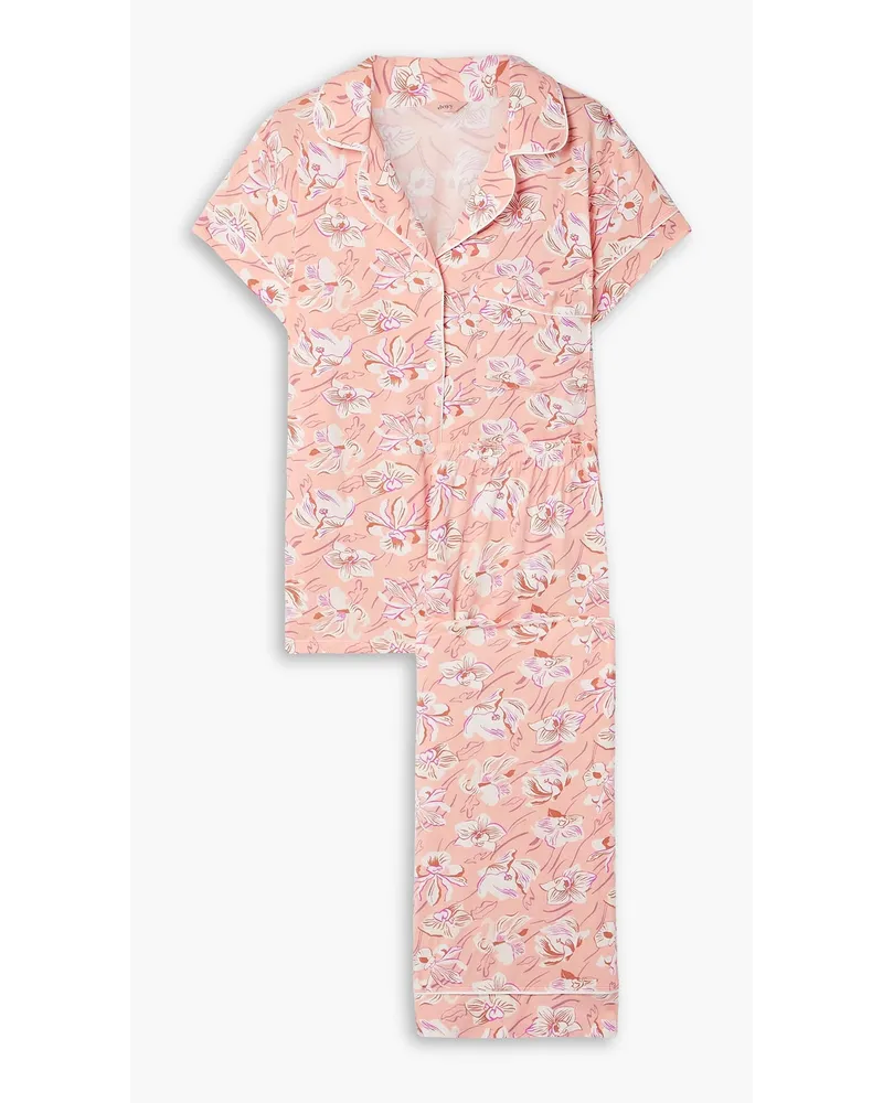 Eberjey Gisele floral-print stretch-TENCEL™ Modal pajama set - Pink Pink