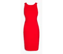 Cutout crepe dress - Red