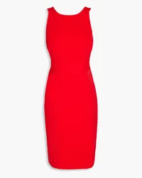 Moschino Cutout crepe dress - Red Red