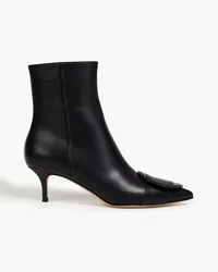 Gianvito Rossi Embellished leather ankle boots - Black Black