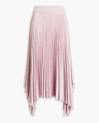 Joseph Ade pleated satin-crepe midi skirt - Pink Pink