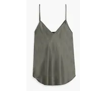 ATM Silk-satin camisole - Gray Gray