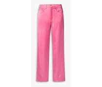 Hartford satin straight-leg pants - Pink