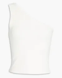 Alice + Olivia Alice Olivia - Elden one-shoulder stretch-knit top - White White