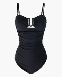 Zimmermann Ruched bandeau swimsuit - Black Black