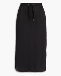 Brunello Cucinelli Bead-embellished satin midi skirt - Black Black