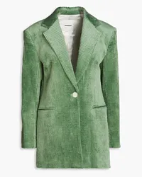 Sandro Cotton-blend corduroy blazer - Green Green