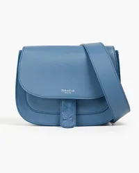 Serapian Pebbled-leather shoulder bag - Blue Blue