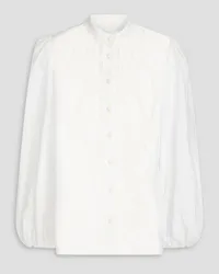 Zimmermann Broderie anglaise linen shirt - White White