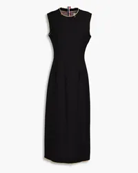 Thom Browne Bead-embellished wool midi dress - Black Black