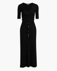 Altuzarra Ruched crepe maxi dress - Black Black