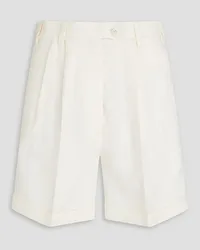 Giuliva Heritage Collection Husband cotton, wool and silk-blend shorts - White White