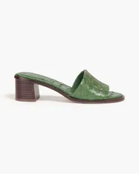 Tory Burch Ines woven leather mules - Green Green