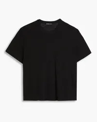 James Perse Linen-blend top - Black Black