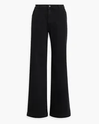 DL1961  Zoie high-rise wide-leg jeans - Black Black