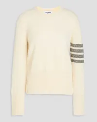 Thom Browne Striped wool sweater - White White