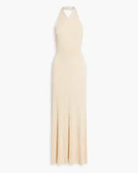 A.L.C. A C. - Devin ribbed-knit halterneck maxi dress - Neutral Neutral