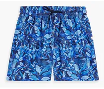 Aruba mid-length printed swim shorts - Blue