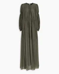 Mother of Pearl Plissé Tencel-blend™ maxi dress - Green Green