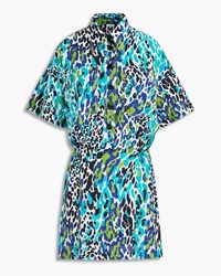 Missoni Leopard-print cotton-poplin mini shirt dress - Animal print Animal