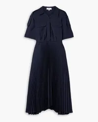 A.L.C. Liam pleated jersey midi dress - Blue Blue