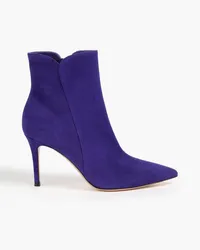 Gianvito Rossi Levy 85 suede ankle boots - Purple Purple