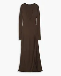 Zeynep Arcay Cutout jersey maxi dress - Brown Brown