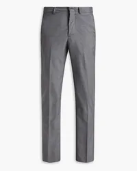 Dunhill Slim-fit wool and silk-blend chinos - Gray Gray