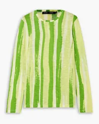 Proenza Schouler Printed cotton-jersey top - Green Green