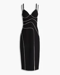 Zuhair Murad Crystal-embellished crepe gown - Black Black