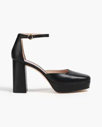 Gianvito Rossi Vian leather platform pumps - Black Black