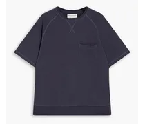 Chris French cotton-terry T-shirt - Blue