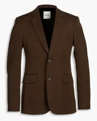 Sandro Wool-twill blazer - Brown Brown