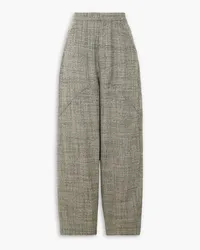 Stella McCartney Wool-tweed tapered pants - Gray Gray