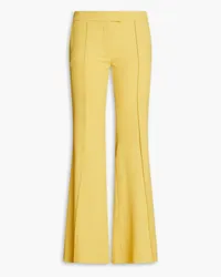 Zeynep Arcay Wool-twill flared pants - Yellow Yellow