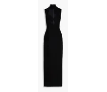 Kamaria cutout crepe maxi dress - Black