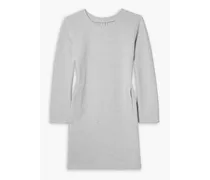 Cotton-bend jersey mini dress - Gray
