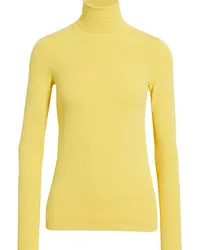 Stella McCartney Crepe turtleneck top - Yellow Yellow