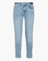 Frame Denim Le Garcon cropped slim boyfriend jeans - Blue Blue