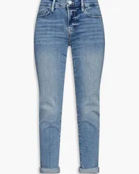 Frame Denim Le Garcon cropped slim boyfriend jeans - Blue Blue