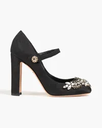 Dolce & Gabbana Embellished jacquard Mary Jane pumps - Black Black