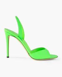 Giuseppe Zanotti 105 patent-leather slingback sandals - Green Green