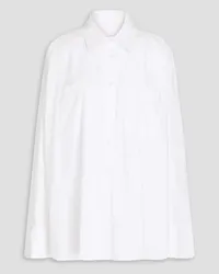 ROTATE Birger Christensen Oversized cotton-poplin shirt - White White