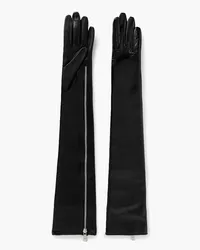 Alessandra Rich Patent-leather gloves - Black Black